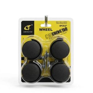 Lot de 4 Roulettes de Meubles CHENG TA - 2 Pouces (50mm) - Haute Résistance & Rotation 360° - Kit de Roues Pivotantes pour Chaises, Tables et Chariots - Installation Facile