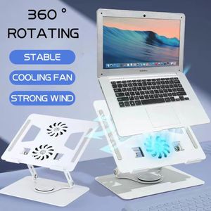 support avec ventilateur intégré pour refroidir ordinateur portable