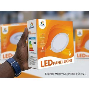Pack Éco de 5 - Panel LED Encastrable LCSKY 9W - Solution Éclairage Complet