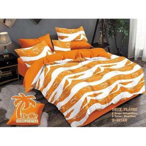 QUALITE SUPERIEUR Lot De 2 Draps + 2 Taies – Design Élégant et Confort Assuré Pour DEUX Places TE
