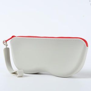 Popular Étui à lunettes en silicone, portable et coloré, blanc cassé