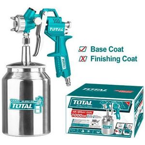TOTAL Pistolet À Peinture Pneumatique Grand Réservoir 1000cc - TAT11001 - Buse 1.5mm