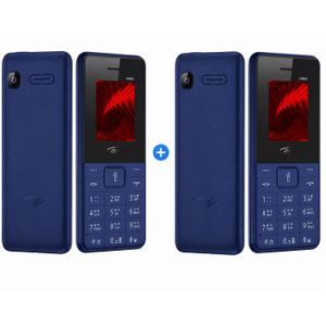 Itel 2 Téléphones - Double SIM - IT5606 FM - Bleu