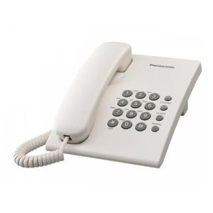 Panasonic Téléphone Fixe Avec Fil - KX-TS500- Blanc