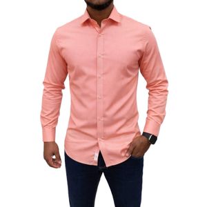 Chemise De Bureau Classique A Manches Longues Pour Homme