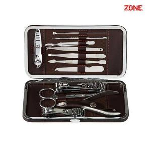 Kit Complet Multi-usages De Coupe-ongles, Ciseaux Portables, Compact En Acier Inoxydable, Pour Manucure Et Pédicure, 12 Pièces