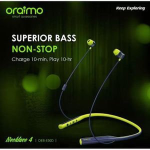 Oraimo  Necklace 5 - Ecouteurs Collier sans Fil avec Vibration