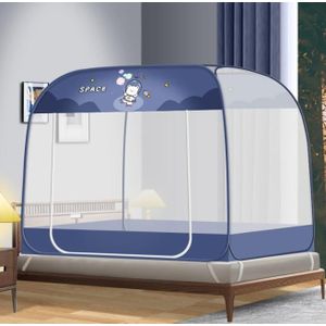 Moustiquaire Lit Auvent Pliable - Bleu