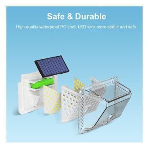 Lampes Solaires D'Extérieur, Capteur De Mouvement 270 Degrés