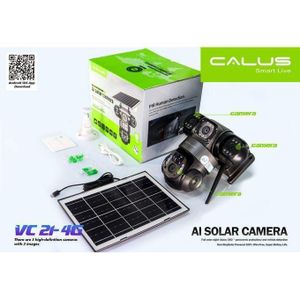 CALUS Caméra de surveillance solaire de sécurité VC 21-4G