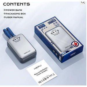 Hepu Power Bank- Gris 20000 mAH