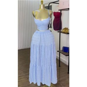 Ensemble 2 pièces femme – Jupe longue & Crop Top