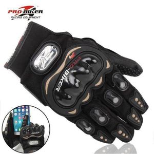 Gants de Protection Moto & Scooter Pro-Biker - Respirants, Coque de Renfort & Anti-dérapants - Noir