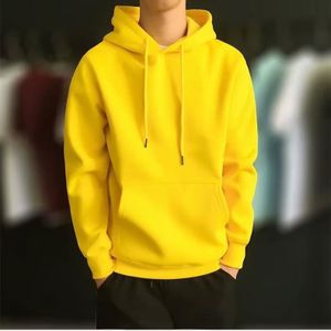 Fahsion Sweat à Capuche Homme Jaune – Style Moderne et Confort Absolu