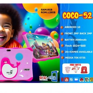 BEBE TAB Tablette Enfant - Jeux Educatifs Pré-installés - 7 Pouces