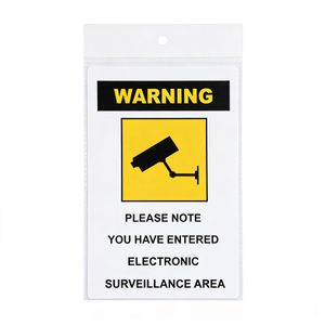 Panneau d'Avertissement Vidéosurveillance - Format Pro 30x20 cm - Plaque de Signalisation Antivol Dissuasive