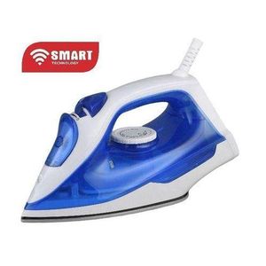 Smart TECHNOLOGY Fer À Repasser À Vapeur (STPFR-5102) -Bleu /Blanc- Avec Gobelet de Remplissage/ Semelle Anti Adhésive /1600W