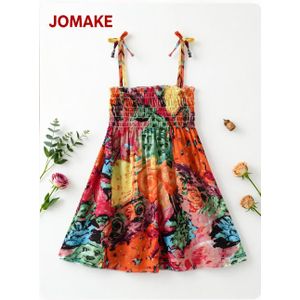 JOMAKE Robe à bretelles pour filles de 1 à 7 ans