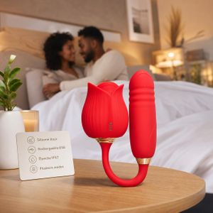 Stimulateur Intime Rose Double Fonction