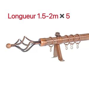 Belle Lot De 5 Tringles à Rideaux Extensible 1.5m- 2m cuivre