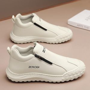 VANHUHU Chaussures Hommes Mocassins Baladeuses Blanc