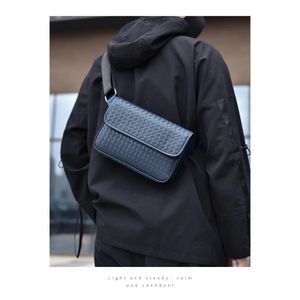 Mode Pochette Homme Tressée - Bleu