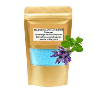 Sel De Bain Aux Herbes Paresse Mélange Huiles Lavande Et Marjolaine