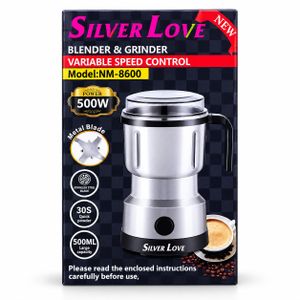  Blender & Moulin à café 500W -SILVER LOVE NM-8600. 