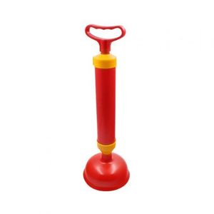 Déboucheur Avec Piston D’évacuation - 2 Ventouses - Rouge