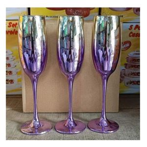 Luxueux Lot de 6 Verres En Coupes De Vin Champagn 6PCS