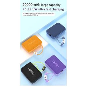 Hepu Power Bank Pour Téléphones Mobiles - 20000 MAh