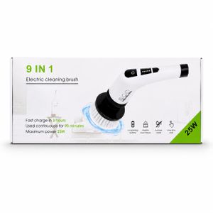 Brosse de Nettoyage Électrique 9 en 1 – 25 W