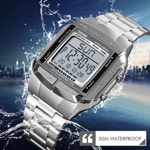 Skmei Montre Numérique LED - Argent