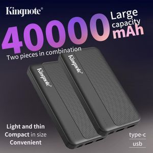 Kingnote Batterie de charge 40 000 mAh, deux pièces combinées