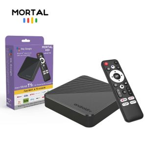 Android 13 TV Box Mortal Strong 12M TV 2GB16 Go ATV RK3528 8K HD Smart TV Box Noir