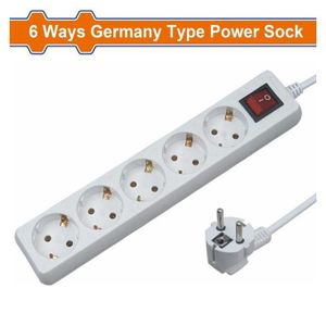 WADFOW WEJ7306 - Rallonge 6 Trous - Bloc D'alimentation électrique BV
