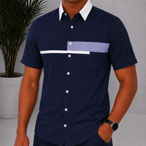TAFA Chemise Hommes Manches Courtes