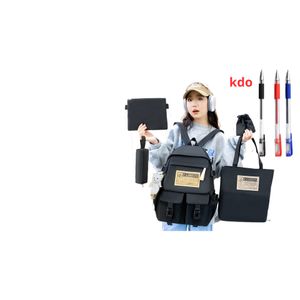 Fashion Boutique 5 EN 1 Sac à dos+ sac en bandoulière+pochette+ trousse 