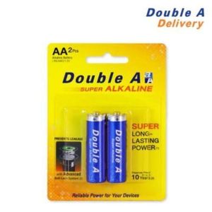 Double A Lot De 2 Petites Piles DOUBLE A BATTERY-AA2 (2IN 1)-bleu