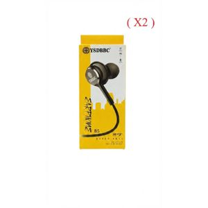 Mode 2 Écouteurs Filaires Intra-Auriculaires YSDBBC B5 - Super Bass - Jack 3.5 mm avec Microphone - Noiir