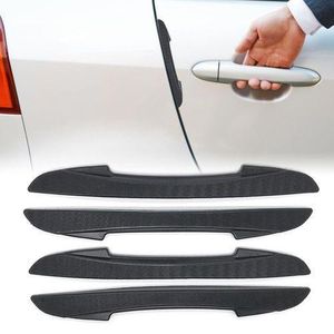 4 Protecteurs De Portières Voiture, Rétroviseur, Protection Anti-rayure Autocollant Fibre De Carbone