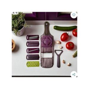 Mandoline Râpe Coupe Manuel Cuisine 8 en 1 Trancheuse