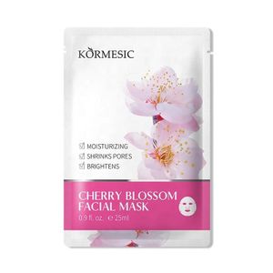 KORMESIC Masque de visage hydratant à base de fleur cerisier (lot de 6)