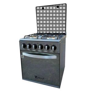 YUCEL Cuisinière à Gaz 4 Feux Avec Four Mini