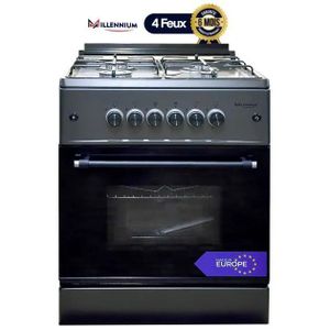 Cuisinière à Gaz - 4 feux - MILLENNIUM-FSG606-PG