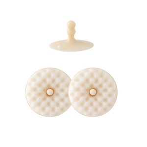 Deux brosses de nettoyage à double face avec ventouse, brosses de nettoyage à poils doux détachables