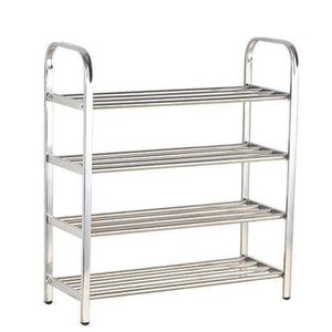Étagère à Chaussures En Acier Inoxydable 4 Niveaux