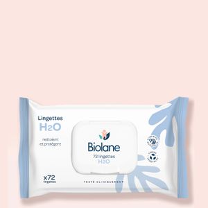 Biolane Lingettes H2O X72