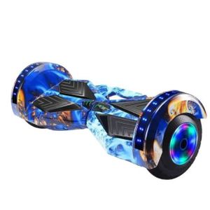 Hoverboard-mp3 Music Bluetooth lumineux 8 Pouces + Kit De Protection Genouillères Coudières