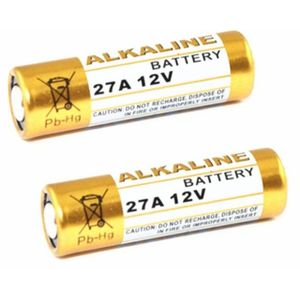 Pile Alcaline 27A 12V Haute Tension Pour Télécommande De Portail - Doré